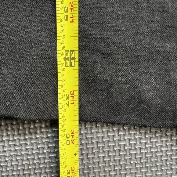 Ralph Lauren Purple Label Wool High Waist Dress Pants Black Sz 6 Button Pant Hem - Picture 14 of 16